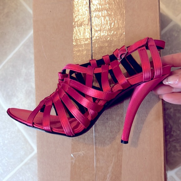 Roger Viver pink satin sandals size 35 1/2 - Picture 6 of 9